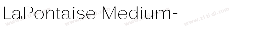 LaPontaise Medium字体转换
